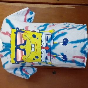 SpongeBob Tie-Dye Striped Sunglasses Tee